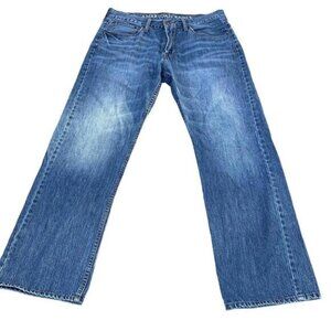 American Eagle Mens Relaed Fit Medium Wash Blue Jeans Size W34 L32​